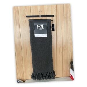 Frye since 1863 boucle throw with fringe 50 in x 70 in (127 cm x 178 cm)